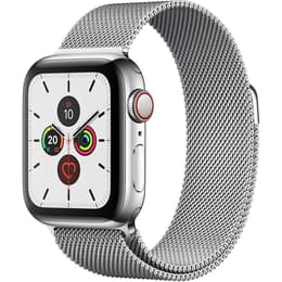 Apple Watch (Series 5) 2019 GPS + Cellular 40 mm - Acero inoxidable Plata - Milanesa Plata