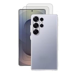 Funda Galaxy S25 Ultra y 2 protectores de pantalla - TPU - Transparente