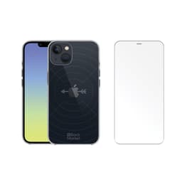 Back Market Funda iPhone 13 mini y pantalla protectora - GRS 4.0 Plástico reciclado - Transparente