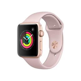 Apple Watch (Series 3) 2017 GPS + Cellular 42 mm - Aluminio Oro - Deportiva Rosa