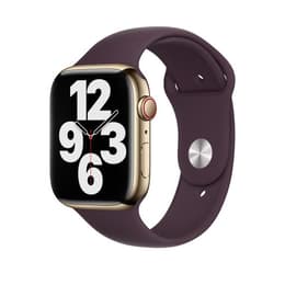Apple Watch (Series 7) 2021 GPS + Cellular 45 mm - Acero inoxidable Oro - Correa deportiva