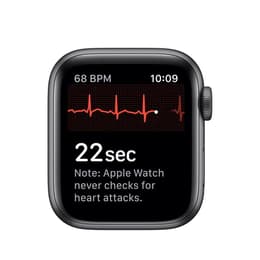 Apple Watch Series 5 (2019) GPS 44 mm - Aluminio Gris espacial - Correa loop deportiva Negro