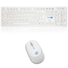 Simpletek Teclado QWERTZ Alemán Wireless M&K TEDESCA Kit Mouse and Keyboard