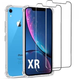 Funda iPhone XR y 2 protectores de pantalla - TPU - Transparente