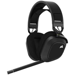 Cascos reducción de ruido gaming con cable + inalámbrico micrófono Corsair HS80 RGB Wireless - Negro