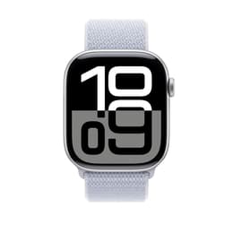 Apple Watch Series 10 (2024) GPS 42 mm - Aluminio Plata - Correa loop deportiva Azul