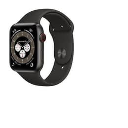 Apple Watch (Series 6) 2020 GPS + Cellular 44 mm - Titanio Negro - Correa deportiva Negro