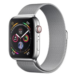 Apple Watch (Series 4) 2018 GPS + Cellular 44 mm - Acero inoxidable Plata - Milanesa Plata