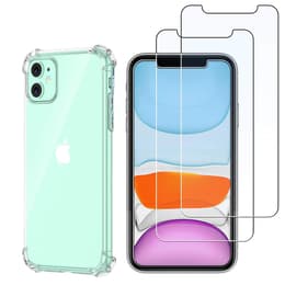 Funda iPhone 11 y 2 protectores de pantalla - TPU - Transparente