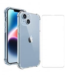 Funda iPhone 14 Plus y pantalla protectora - TPU - Transparente