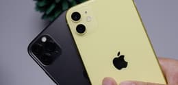 iphone 11 pro en negro y amarillo