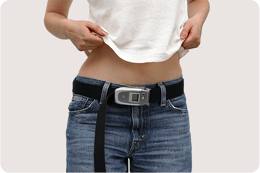 image of an old mobile phone repurposed as belt ES