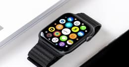 pantalla del apple watch en negro