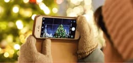 un smartphone como regalo navideño