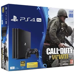 PlayStation 4 Pro 1000GB - Negro + Call of Duty: WWII
