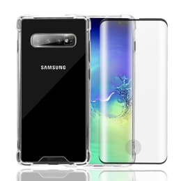 Funda Samsung Galaxy S10 Plus y pantalla protectora - Plástico reciclado - Transparente