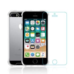 Funda iPhone SE(2016) y pantalla protectora - Plástico reciclado - Transparente