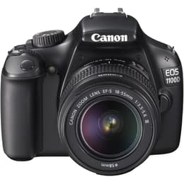 Réflex Canon EOS 1100D - Negro + Objetivos Canon Zoom Lens EF-S 18-55mm f/3.5-5.6 IS II + Canon EF-S 70-300mm f/4-5.6 DG Macro