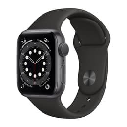 Apple Watch (Series 6) GPS + Cellular 44 mm - Aluminio Gris espacial - Correa deportiva Negro