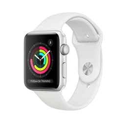 Apple Watch (Series 3) GPS 42 mm - Aluminio Plata - Correa deportiva Blanco