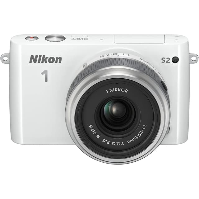 Cámara Híbrida - Nikon 1 S2 - Blanco + Objetivo Nikkor 11-27.5 mm