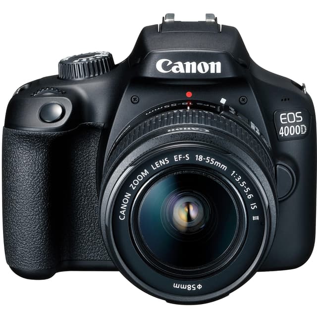 Cámara Reflex - Canon EOS 4000D - Negro + Objetivo EF-S 18-55 III