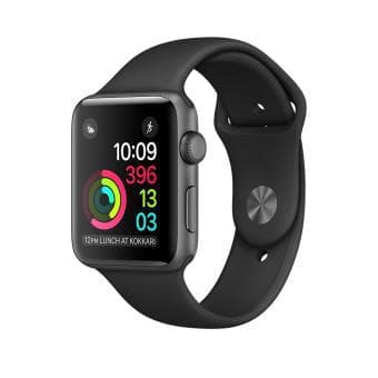 Apple Watch (Series 2) 2016 42 mm - Aluminio Gris espacial - Correa Deportiva Negro