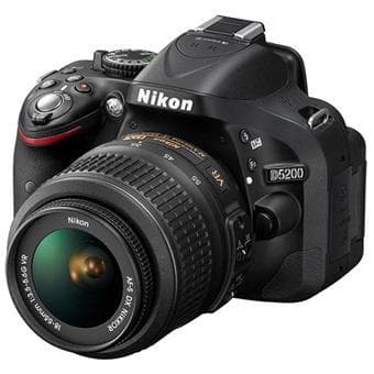 Cámara Reflex - Nikon D5200 - Negro + Objetivo 18-55 mm