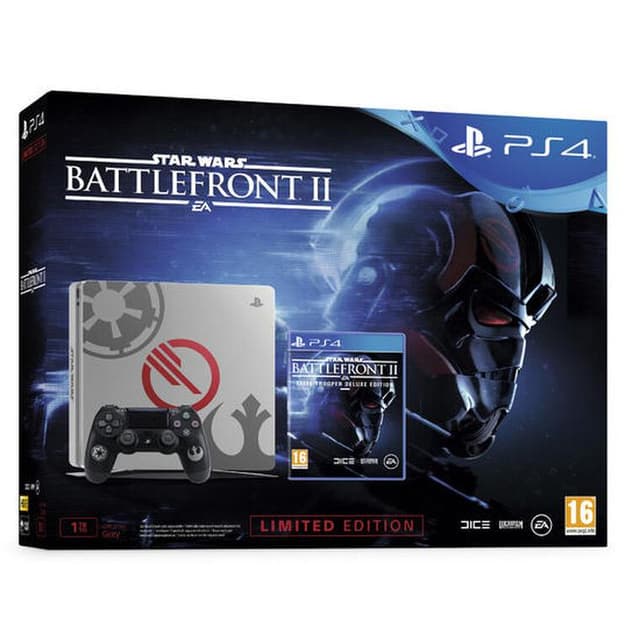 PlayStation 4 Slim 1000GB - Gris - Edición limitada Star Wars: Battlefront II + Star Wars: Battlefront II