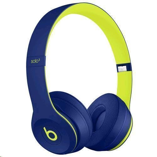 Cascos Bluetooth Micrófono Beats By Dr. Dre Solo 3 Wireless Indigo Pop - Azul/Verde