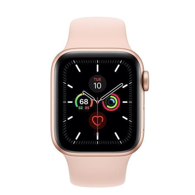 Apple Watch (Series 5) Septiembre 2019 44 mm - Aluminio Oro - Correa Deportiva Rosa