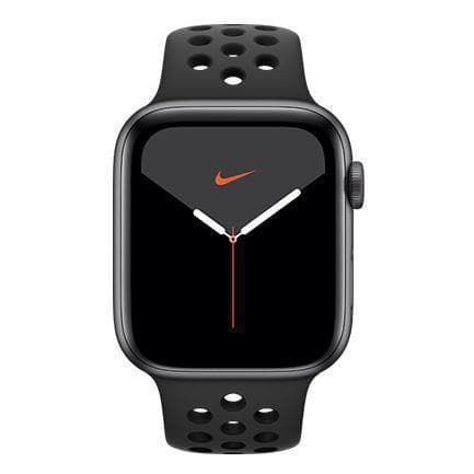 Apple Watch (Series 5) Septiembre 2019 44 mm - Aluminio Gris espacial - Correa Deportiva Nike Negro