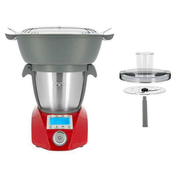 Procesador de alimentos multifunción Compact Cook Elite CF1602 - Rojo/Gris