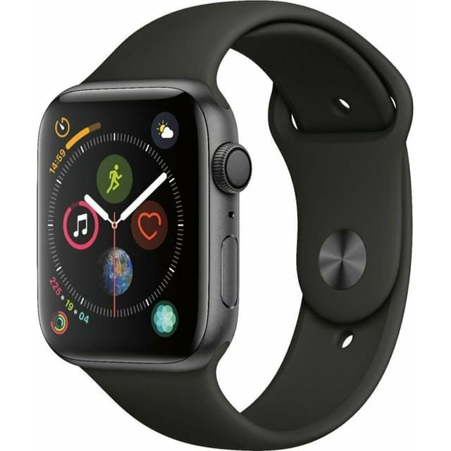 Apple Watch (Series 4) Septiembre 2018 44 mm - Aluminio Gris espacial - Correa Deportiva Negro