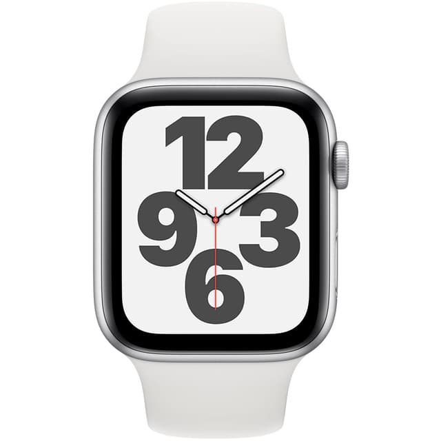 Apple Watch (Series SE) Septiembre 2020 44 mm - Aluminio Plata - Correa Deportiva Blanco