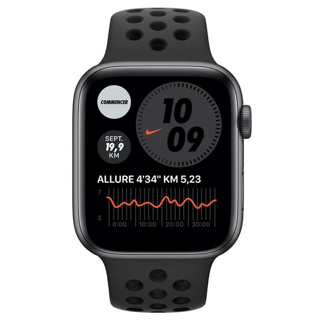 Apple Watch (Series 5) GPS 40 mm - Aluminio Gris espacial - Correa Deportiva Nike Antracita/negro