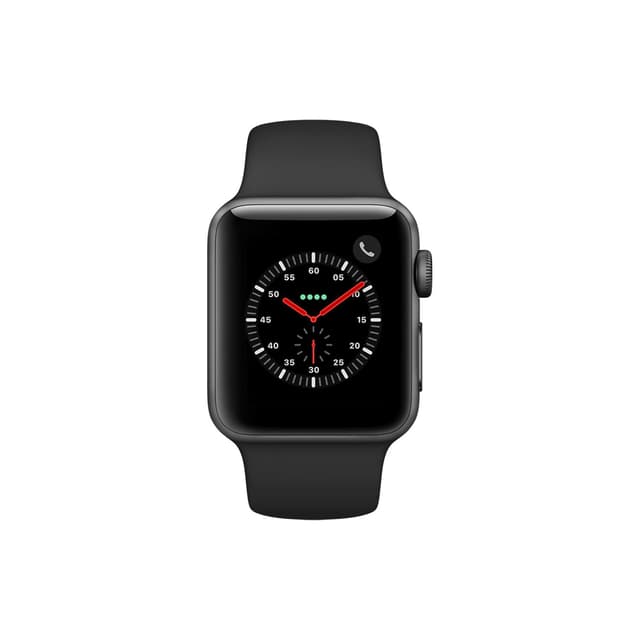 Apple Watch (Series 3) 38 mm - Aluminio Gris espacial - Correa Deportiva Negro