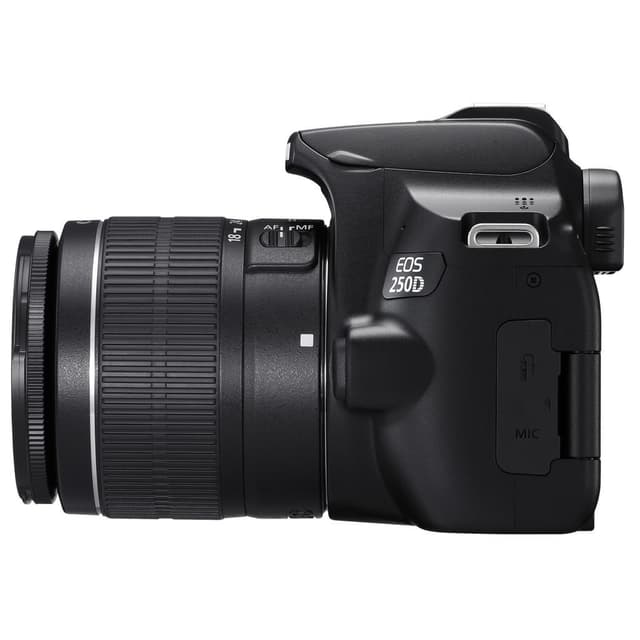 Réflex - Canon EOS 250D + EF-S 18-55 mm f/4-5.6 IS STM - Negro