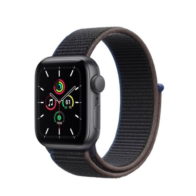 Apple Watch (Series SE) GPS 40 mm - Aluminio Gris espacial - Correa loop deportiva Antracita/negro