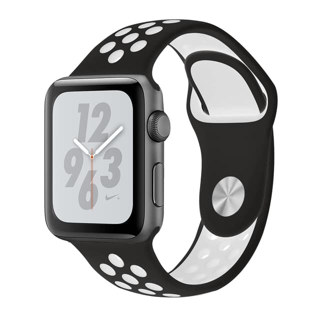 Apple Watch (Series 4) GPS 44 mm - Aluminio Gris espacial - Correa Deportiva Nike Negro/Blanco