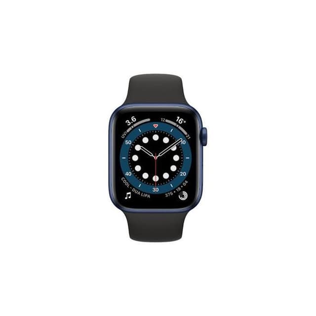 Apple Watch (Series 6) GPS 40 mm - Aluminio Azul - Correa deportiva Negro