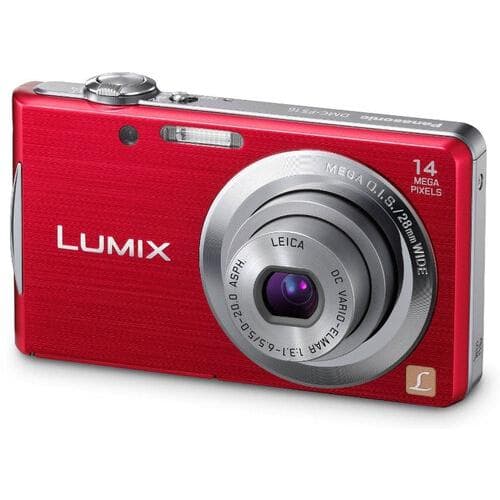Cámara compacta Panasonic Lumix DMC-FS35 - Rojo + objetivo Leica DC Vario-Elmar 28-224 mm f/3.3-5.9 ASPH.