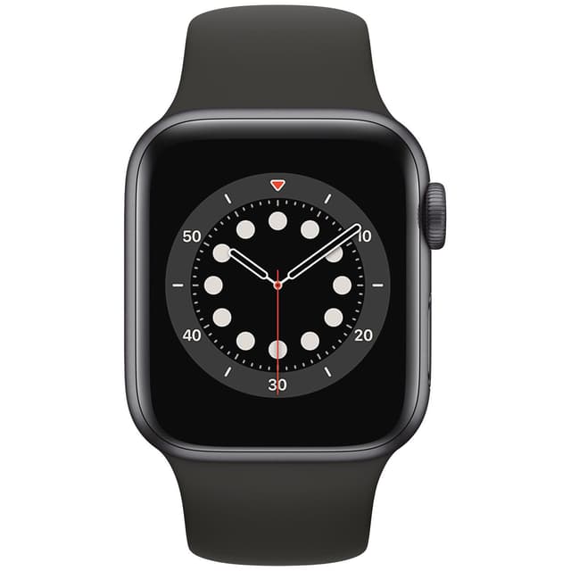 Apple Watch (Series 6) Septiembre 2020 44 mm - Aluminio Gris espacial - Correa Deportiva Negro