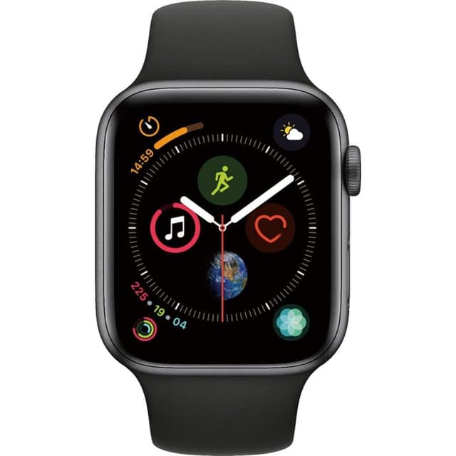 Apple Watch (Series 4) GPS + Cellular 44 mm - Aluminio Gris espacial - Correa Deportiva Negro